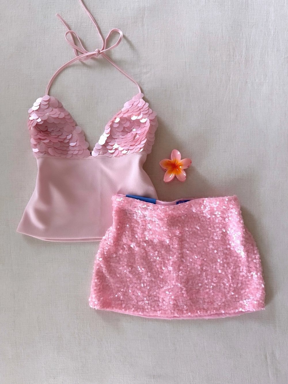 Pink Sequin Mini Skirt | Party, Coquette, Barbiecore ✨🩷🎀